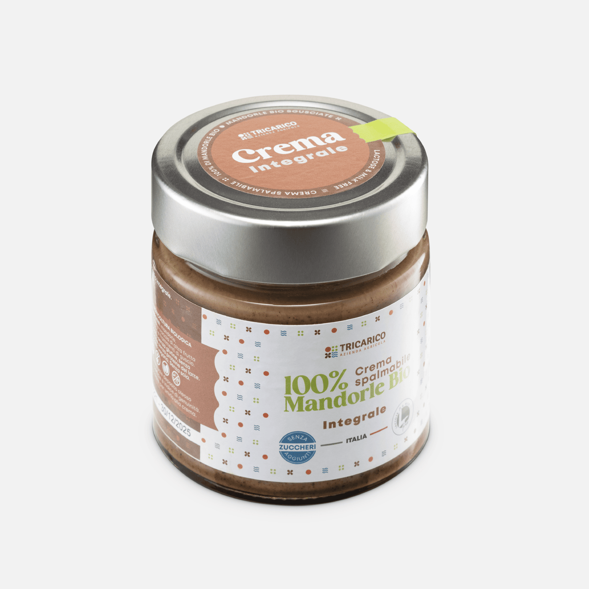 Crème d'amandes entières 100% biologique