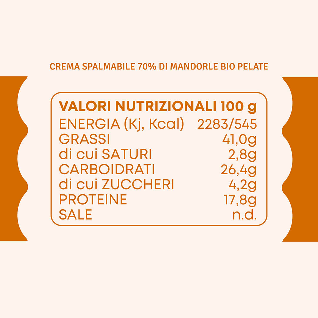 Crème d'amandes bio